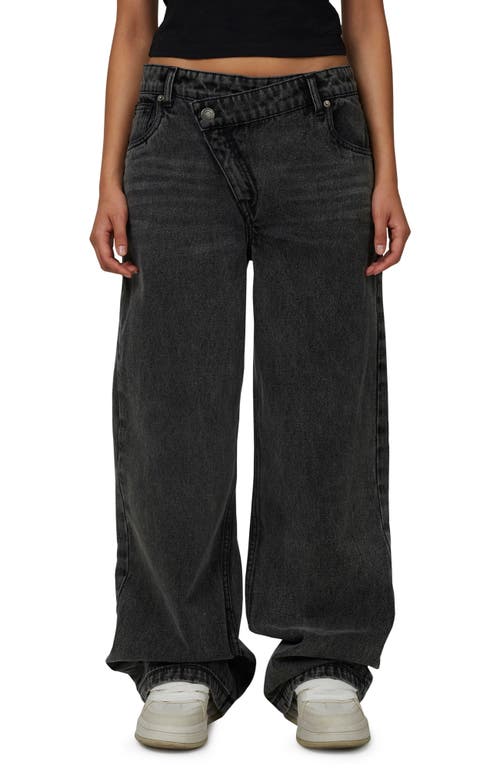 Good For Nothing Baggy Vintage Wash  Denim Jeans In Gray