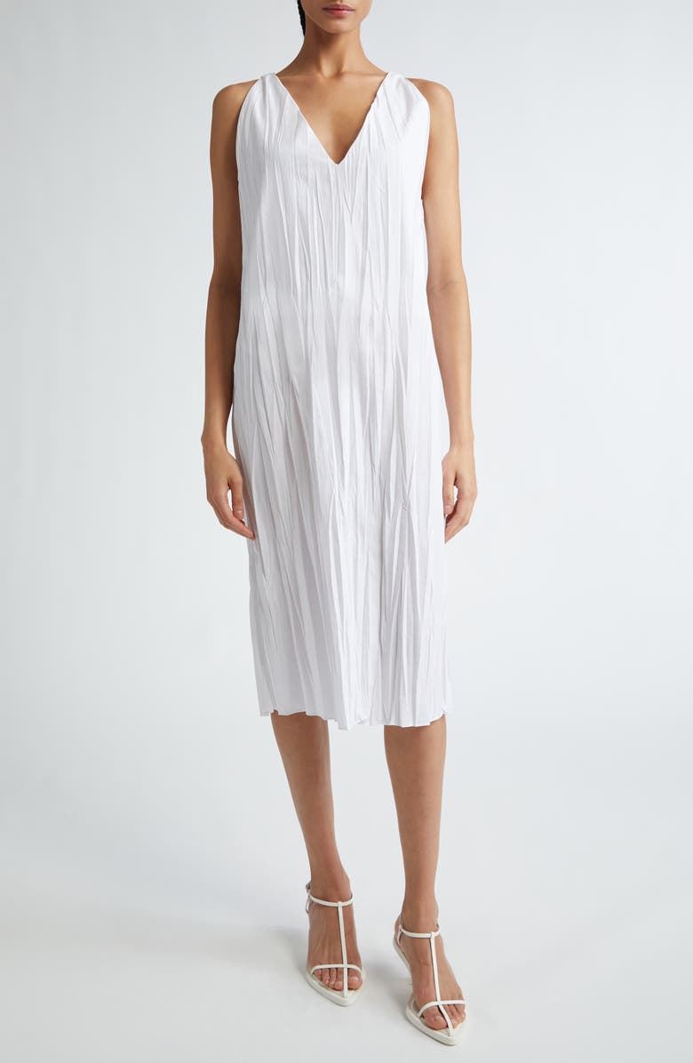 BITE Studios Creased Organic Cotton Shift Dress, Main, color, 