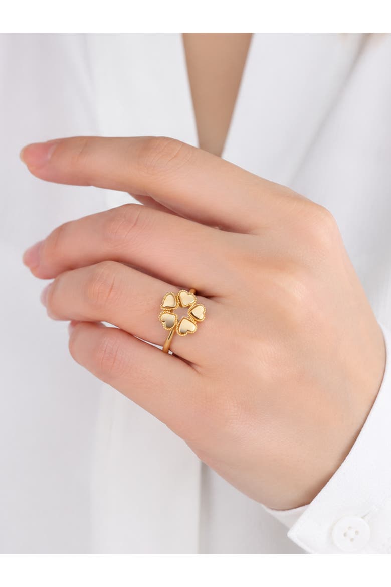 Heart Ring in 14K Gold, Alternate, color, Yellow Gold
