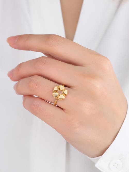 Devata Heart Ring In Yellow Gold