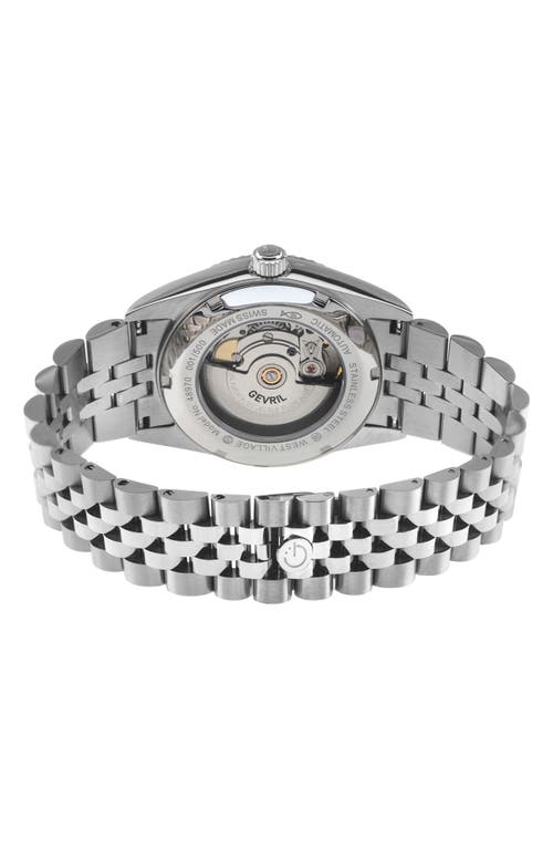 Gevril West Village Automatic Bracelet Watch, 40mm In Silver