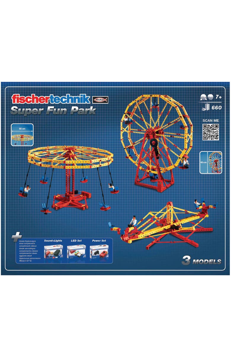 Fischer Technik Super Fun Park, 660 Pieces, Alternate, color, Multicolored