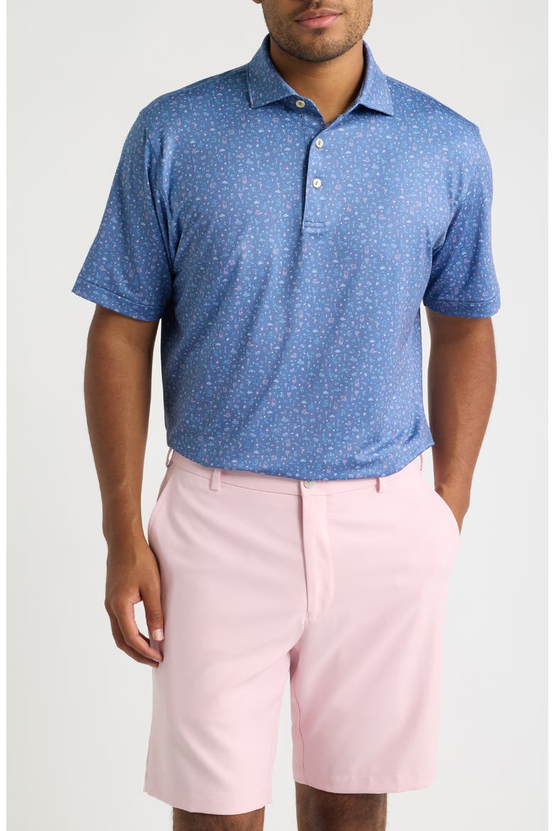 Ridge Summer Comfort Performance Jersey Polo, Main, color, BALI BLUE