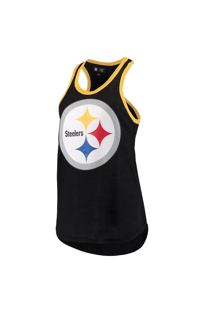 G-III 4HER BY CARL BANKS Women's G-III 4Her by Carl Banks Black Pittsburgh Steelers Tater Tank Top, Main, color, Black