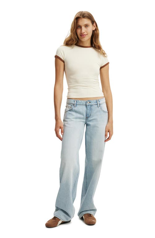 Cotton On Low Rise Straight Jean In Blue