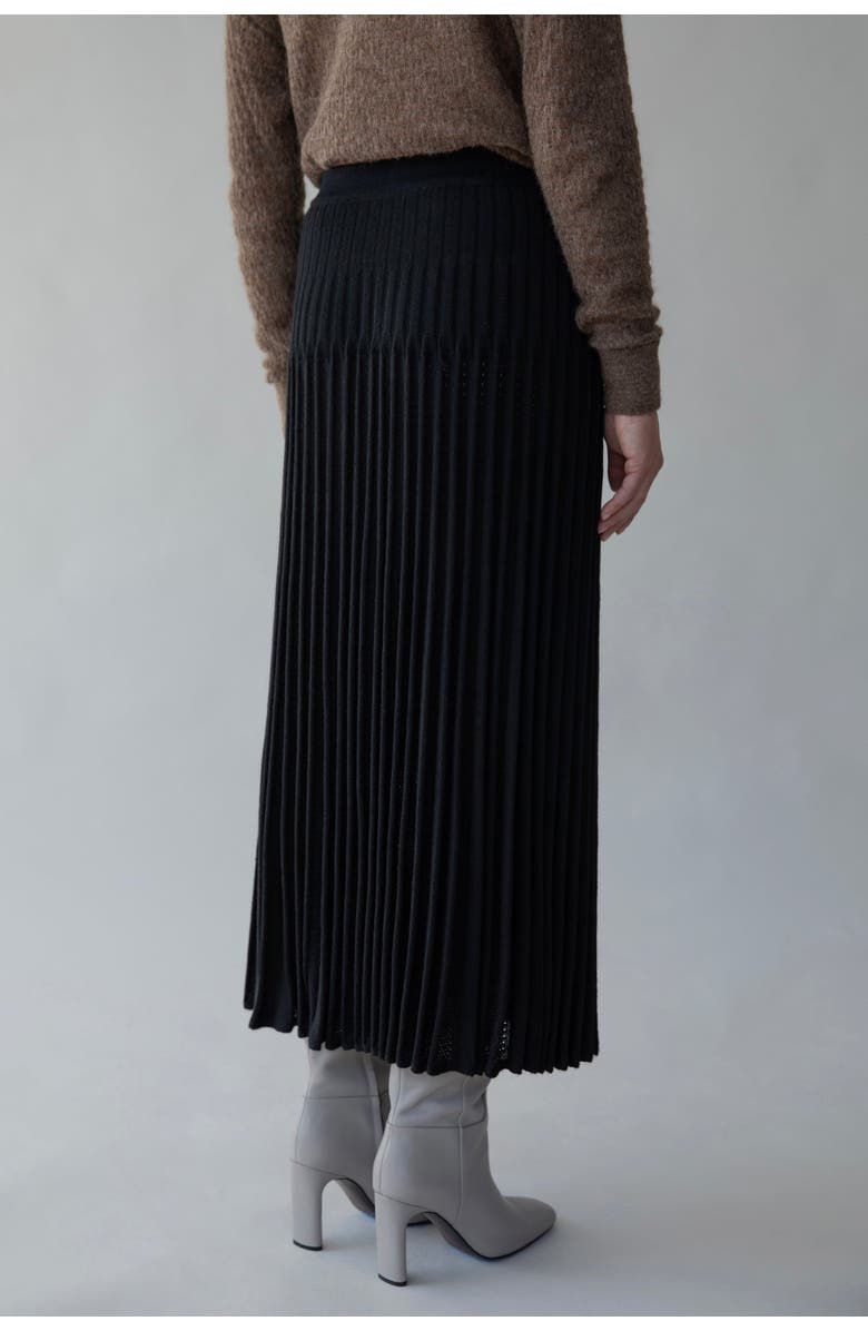 SSKEIN Soleil Skirt, Alternate, color, Black