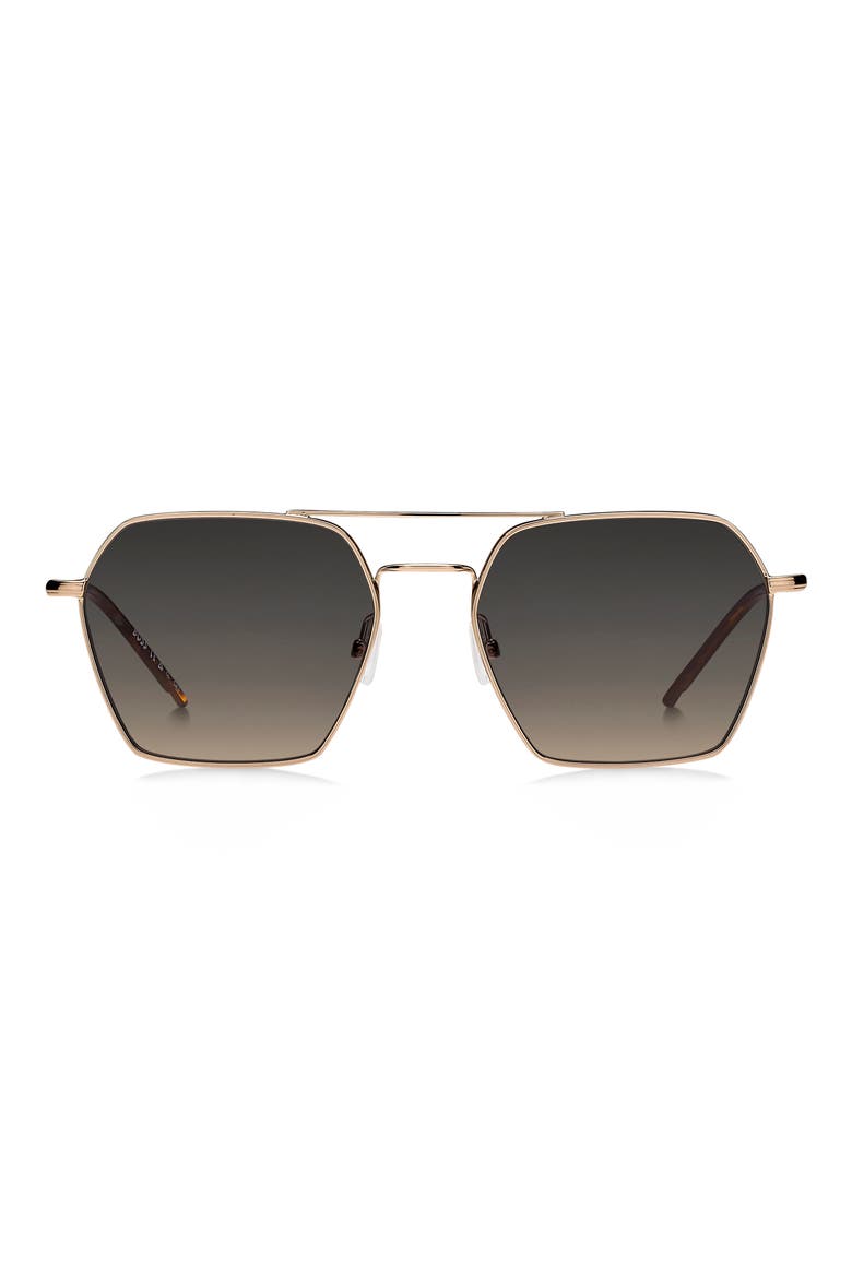 54mm Geometric Aviator Sunglasses, Main, color, 0000-PR
