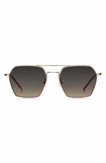 BOSS 54mm Geometric Aviator Sunglasses