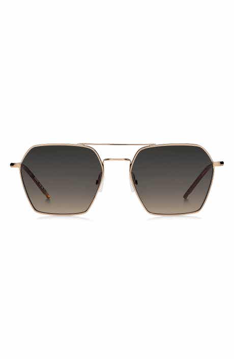 BOSS 54mm Geometric Aviator Sunglasses