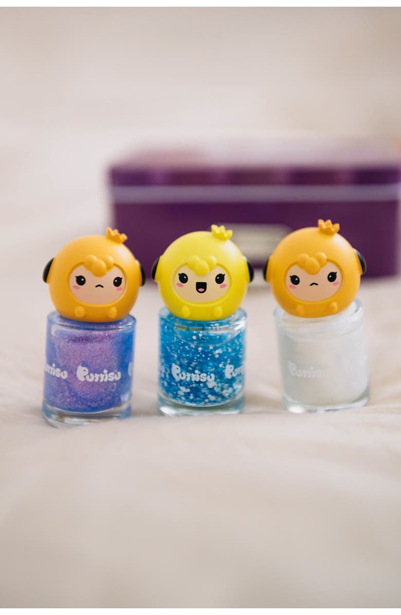Puttisu Water Based Peel Off Kids 3 Color Nail Polish Set, Alternate, color, Snowcone