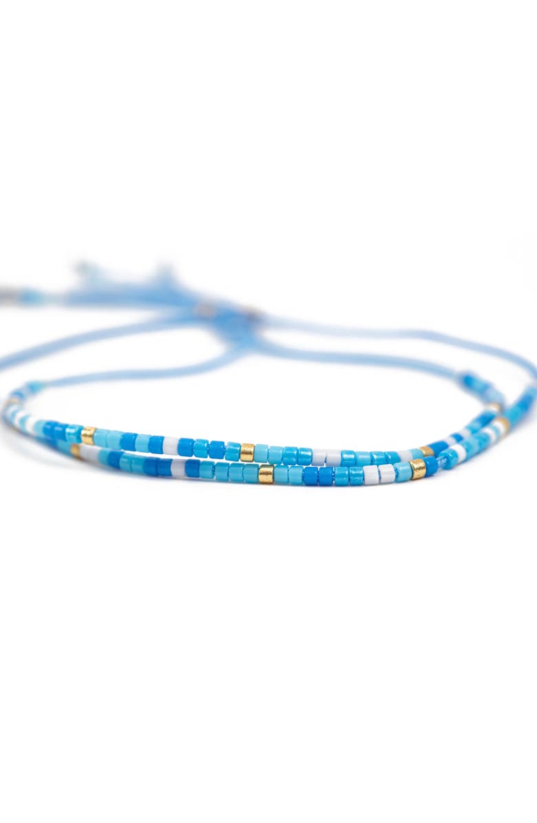 Emerson & Oliver Beaded Friendship Bracelet, Alternate, color, Blue