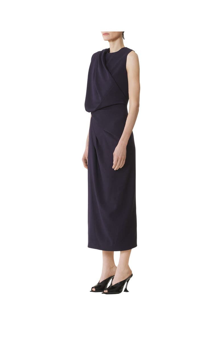 Lanvin Midi Dress In Flannel, Alternate, color, Montana