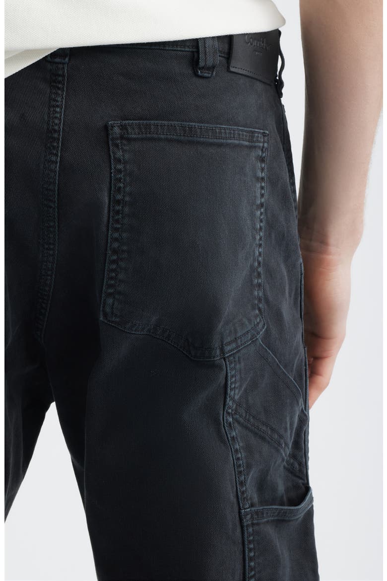 Double Knee Stretch Cotton Carpenter Pants, Alternate, color, BLACK