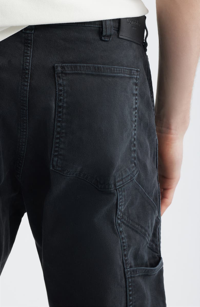 Corridor Double Knee Stretch Cotton Carpenter Pants, Alternate, color, Black