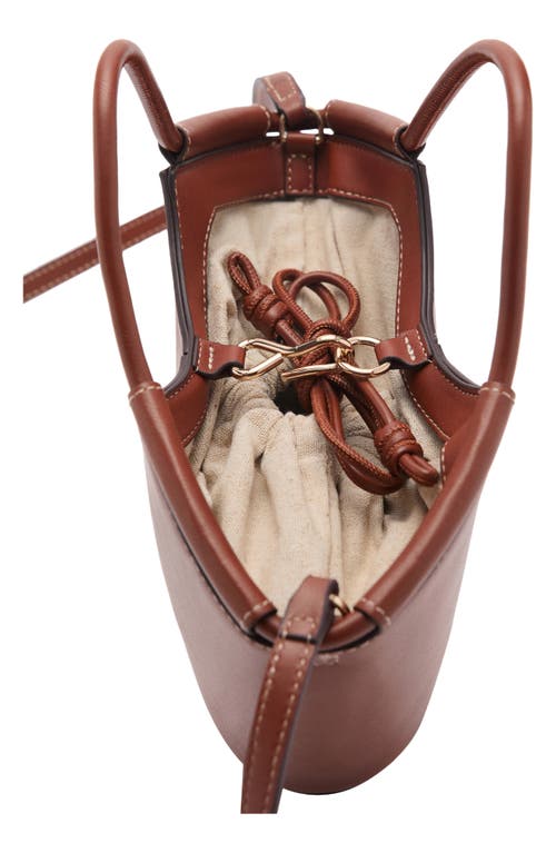 Mango Mini Faux Leather Shopper Bag