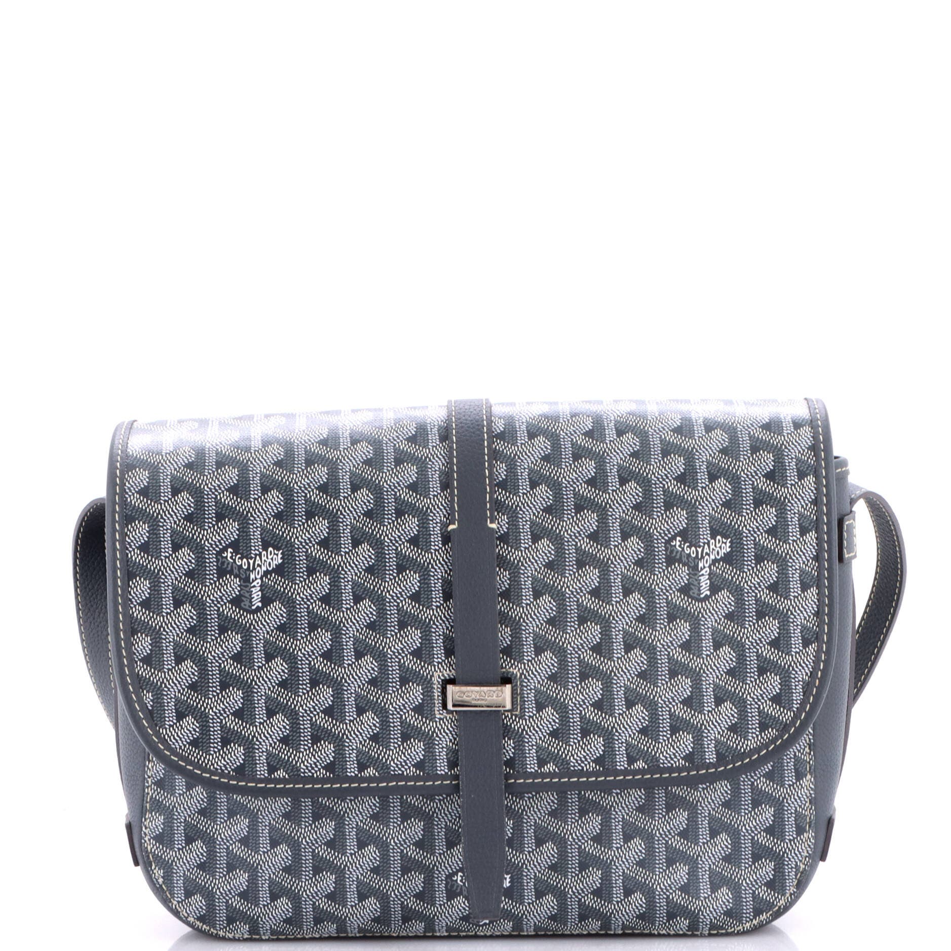 Belvedere II Messenger Bag Coated Canvas MM, Main, color, Grey