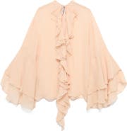 MANGO Ruffle Bell Sleeve Top