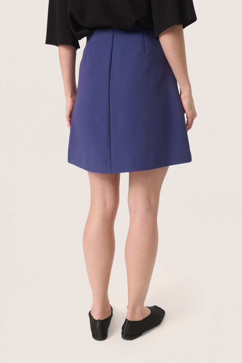 Corinne A-Line Silhouette Mini Skirt, Alternate, color, Patriot Blue