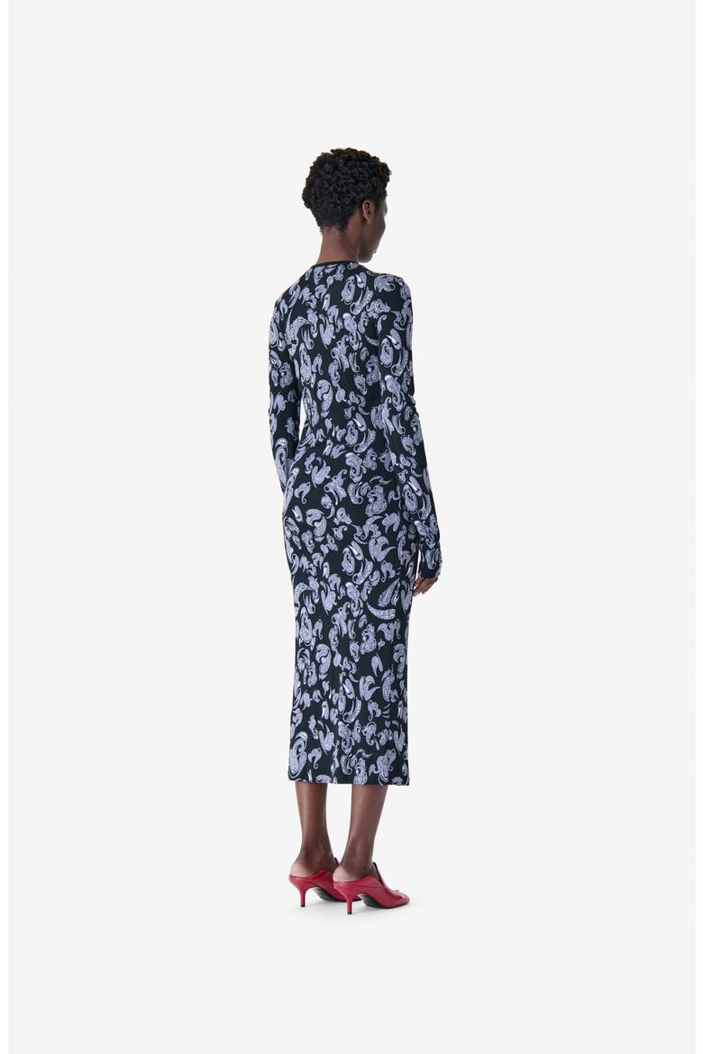 Waiana Long Sleeve Maxi Dress, Alternate, color, Night Serpent Tapestry