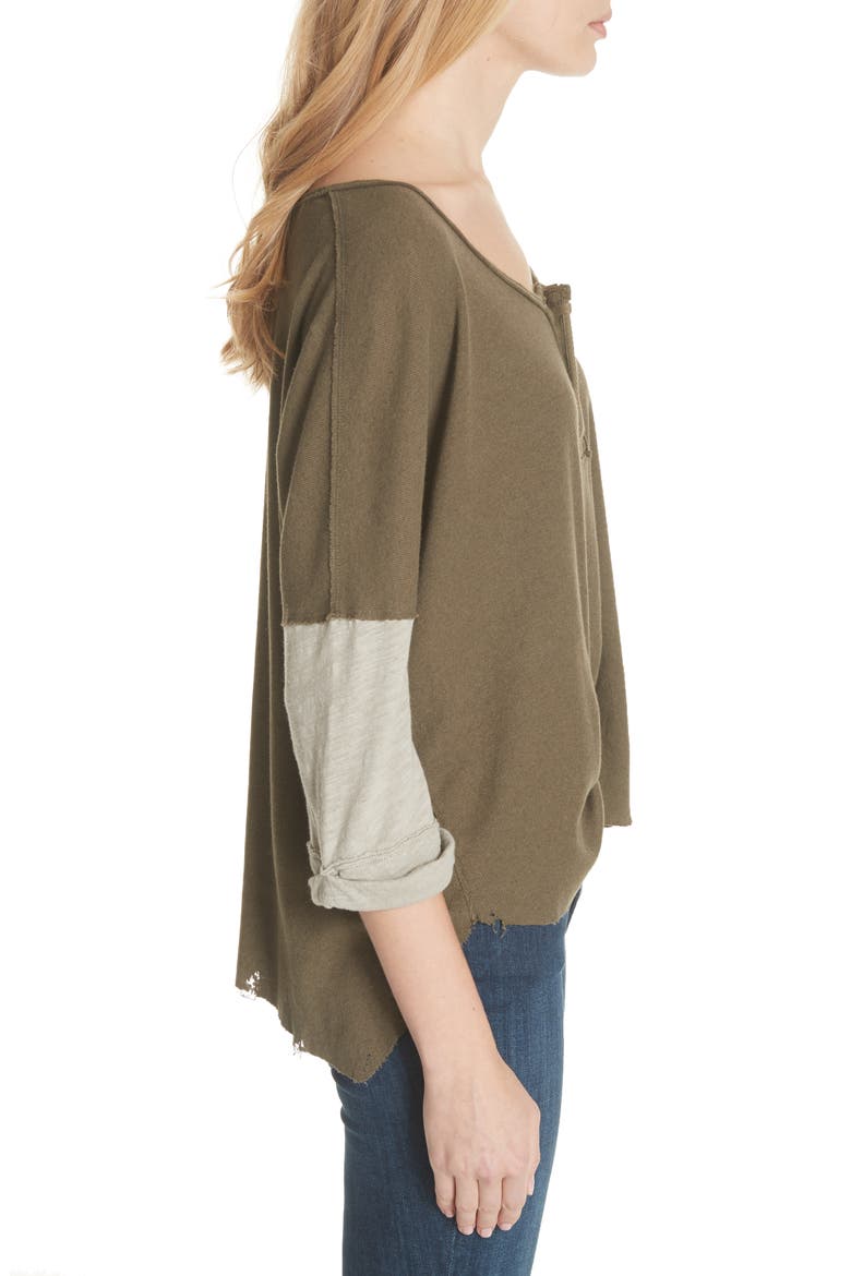 We the Free Star Henley Top, Alternate, color, ARMY
