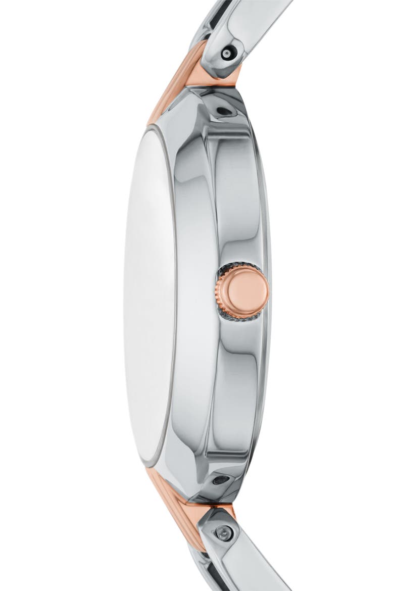 Kerrigan Two-Tone Bracelet Watch, 32mm, Alternate, color, GUNMETAL