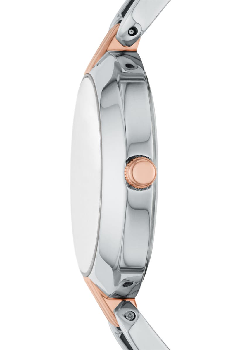 Fossil Kerrigan Two-Tone Bracelet Watch, 32mm, Alternate, color, Silver/ Two Tone