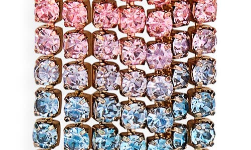 Leith Cascading Crystal Drop Earrings In Multi
