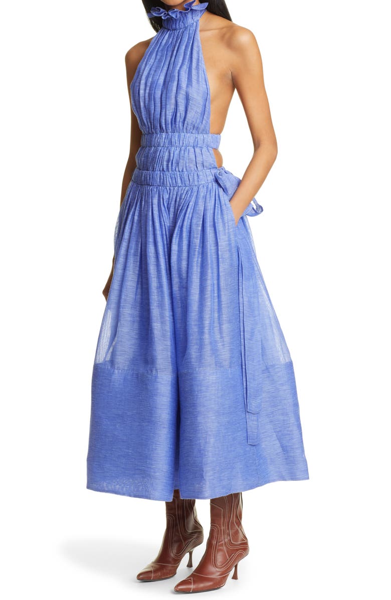 Zimmermann Luminous Halter Gown, Alternate, color, 