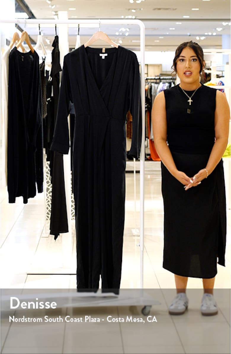 Long Sleeve Washable Silk Jumpsuit, sales video thumbnail