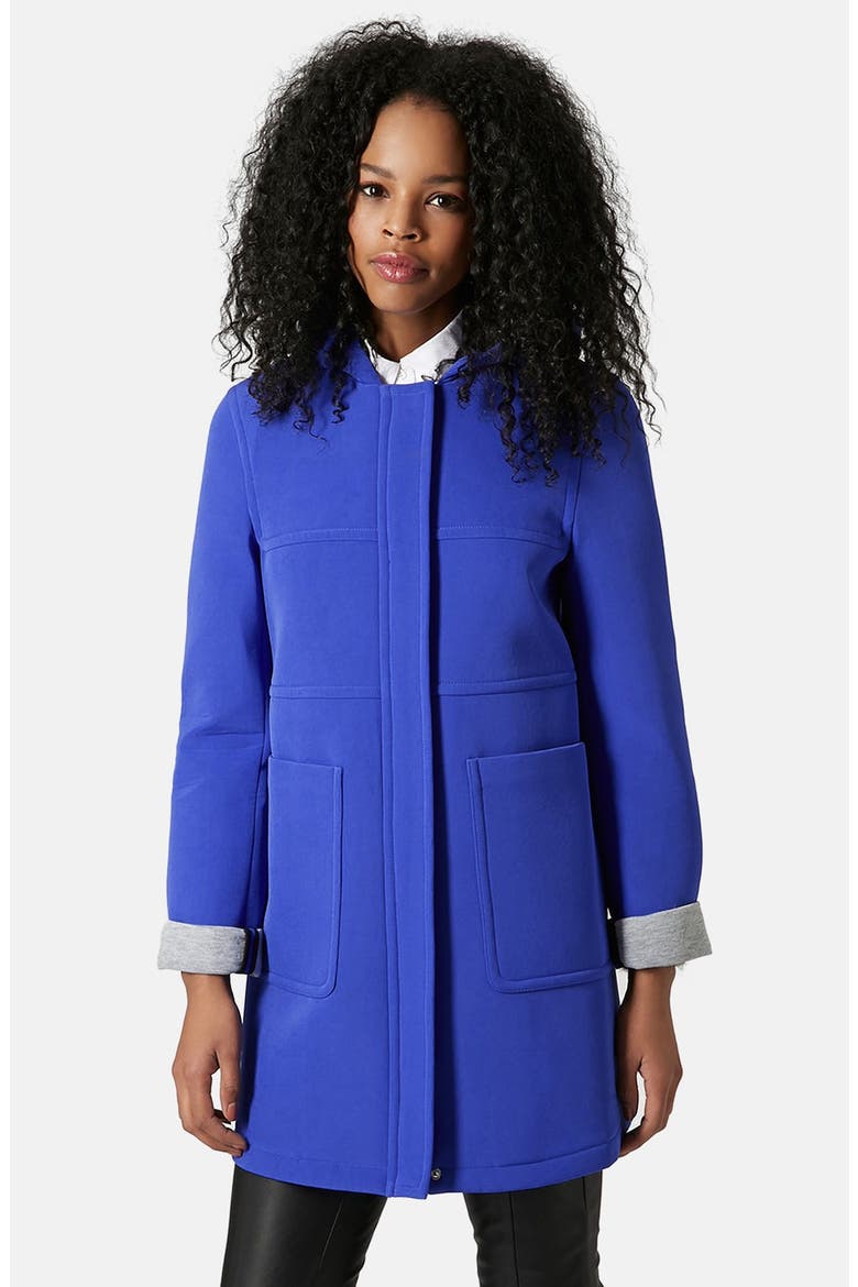 Bonded Duffle Coat, Main, color, BRIGHT BLUE