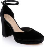 Jewel Badgley Mischka Stephanie Ankle Strap Platform Pump