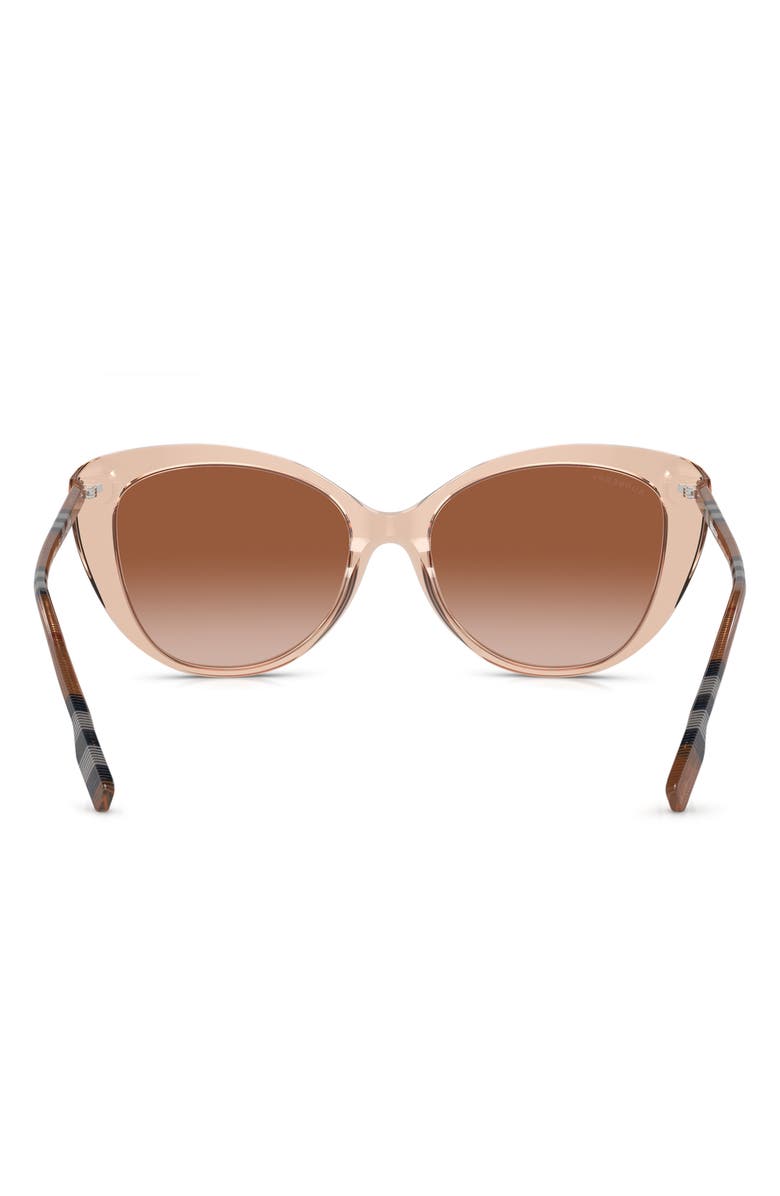 Burberry 54mm Gradient Cat Eye Sunglasses, Alternate, color, Peach