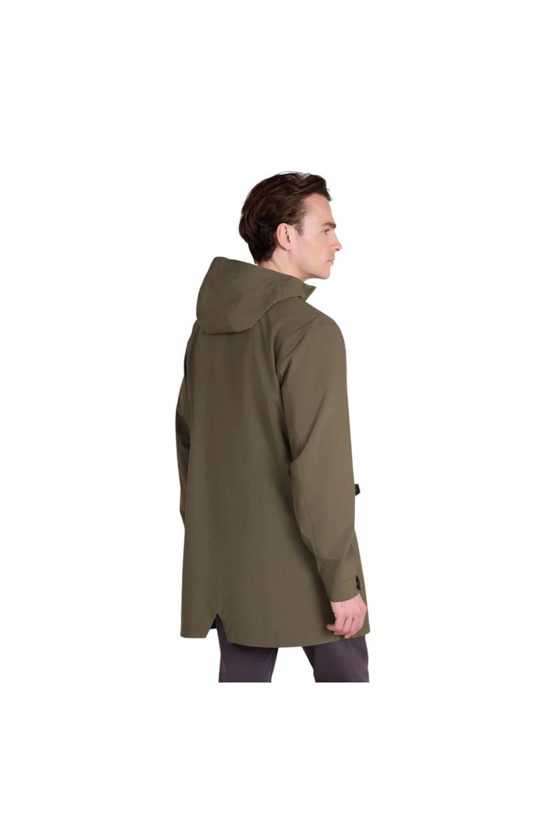 Hyde Long Waterproof Jacket, Alternate, color, Khaki Green