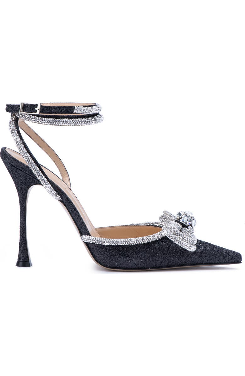Mach & Mach Double Crystal Bow Pointed Toe Pump, Alternate, color,