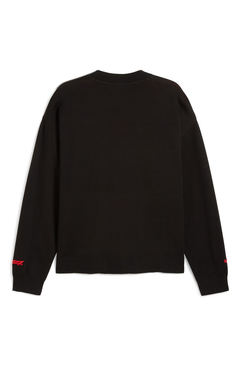 PUMA Formula 1<sup>®</sup> 75 Years Crewneck Sweater, Alternate, color, Puma Black