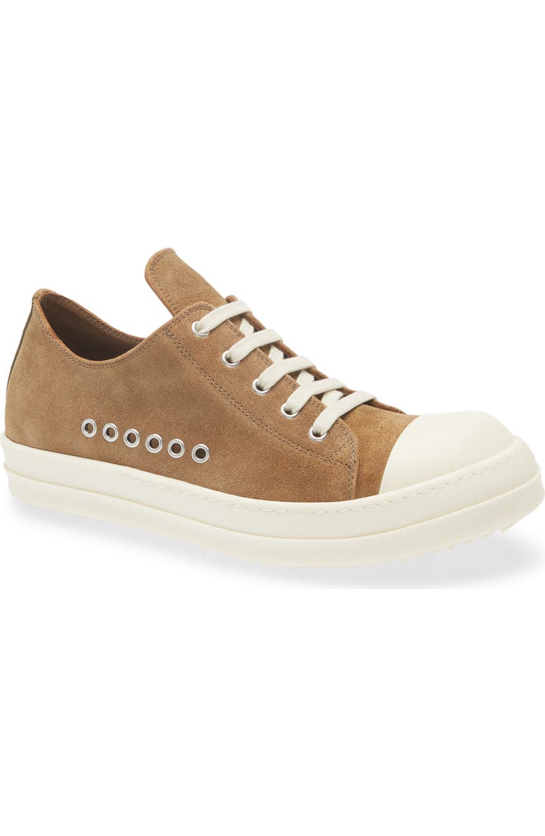 Rick Owens Low Top Sneaker, Main, color, Sumi Brown/ Milk/ Milk