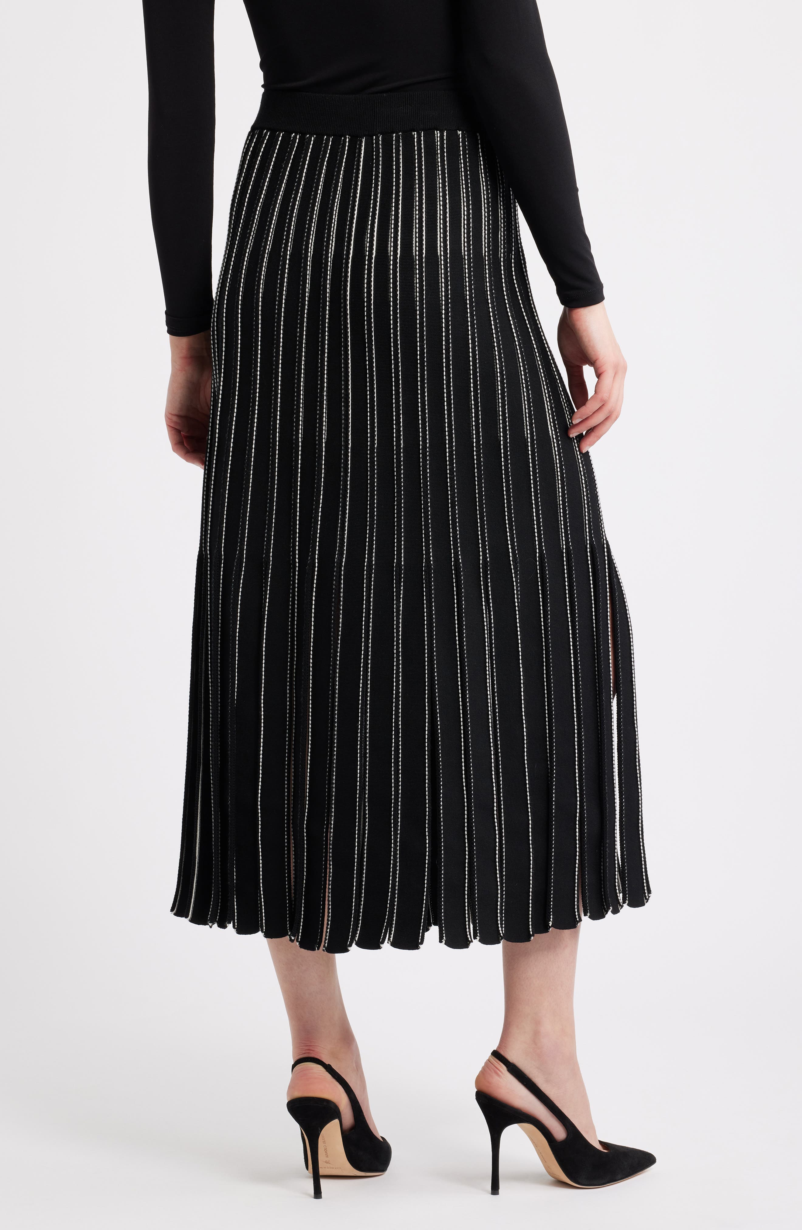 Fatrina Pleated Midi Skirt - image 2