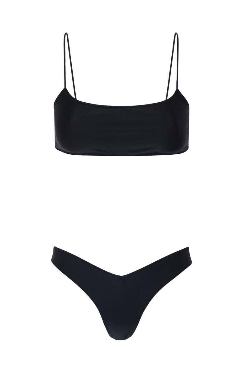 Sunkissed LE SPORTY SWIM BOTTOM, Alternate, color, Black