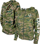 New Era Women's New Era Camo Indianapolis Colts Raglan Full-Zip Hoodie