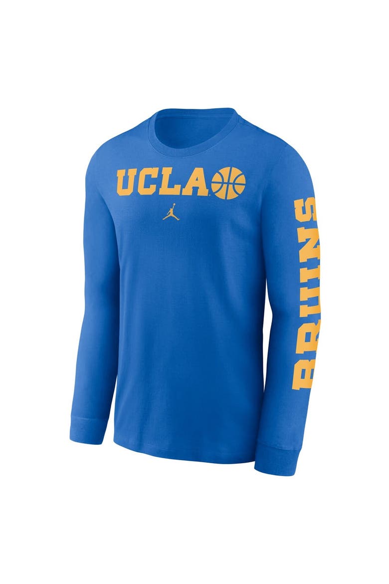 Men's Jordan Brand  Blue UCLA Bruins Basketball Icon Two-Hit Long Sleeve T-Shirt, Alternate, color, Blue