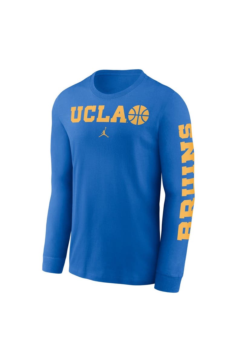 Jordan Brand Men's Jordan Brand Blue UCLA Bruins Basketball Icon Two-Hit Long Sleeve T-Shirt, Alternate, color, Blue