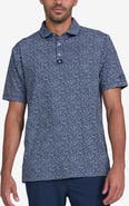 Bad Birdie Core Ditsy Floral Print Performance Polo
