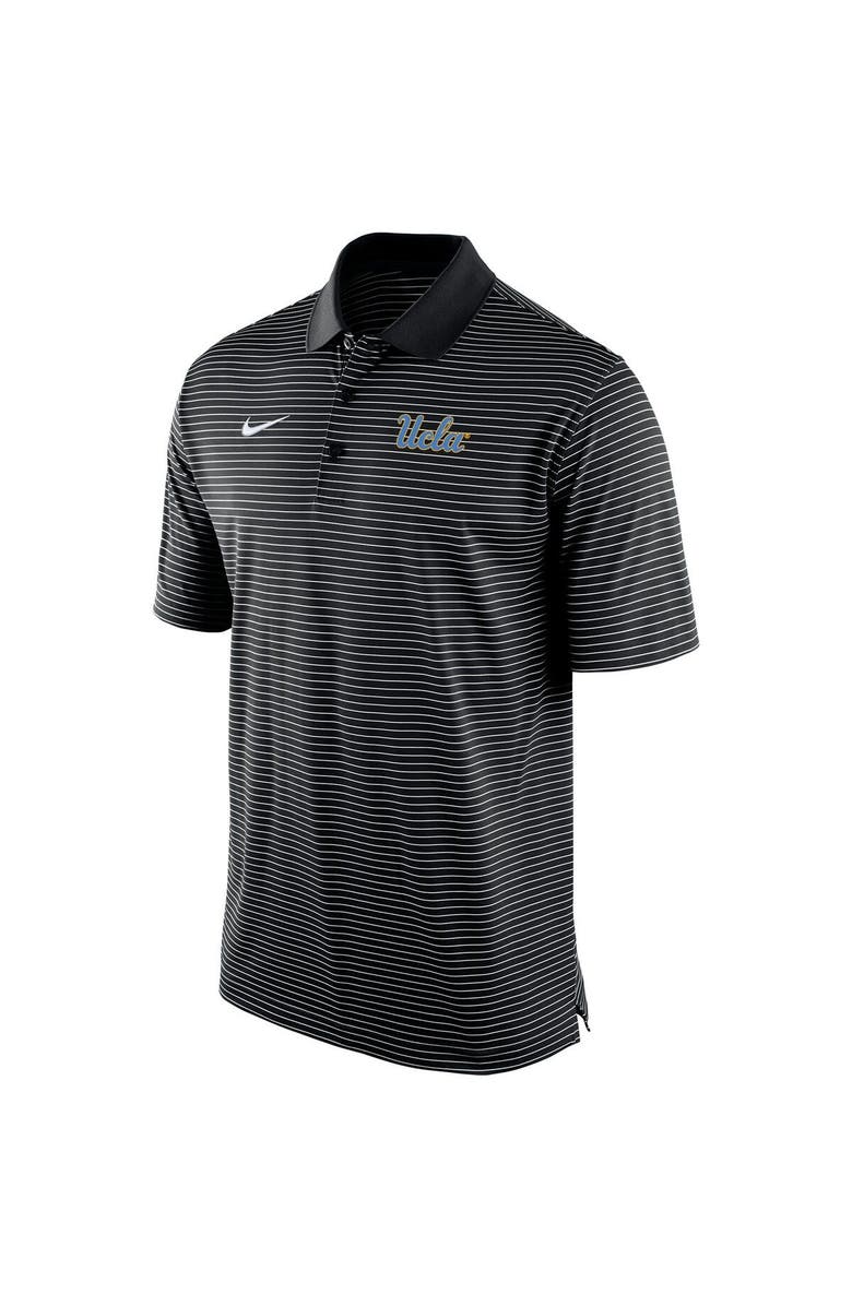 Nike Men's Nike Black UCLA Bruins Stadium Stripe Polo, Alternate, color, 