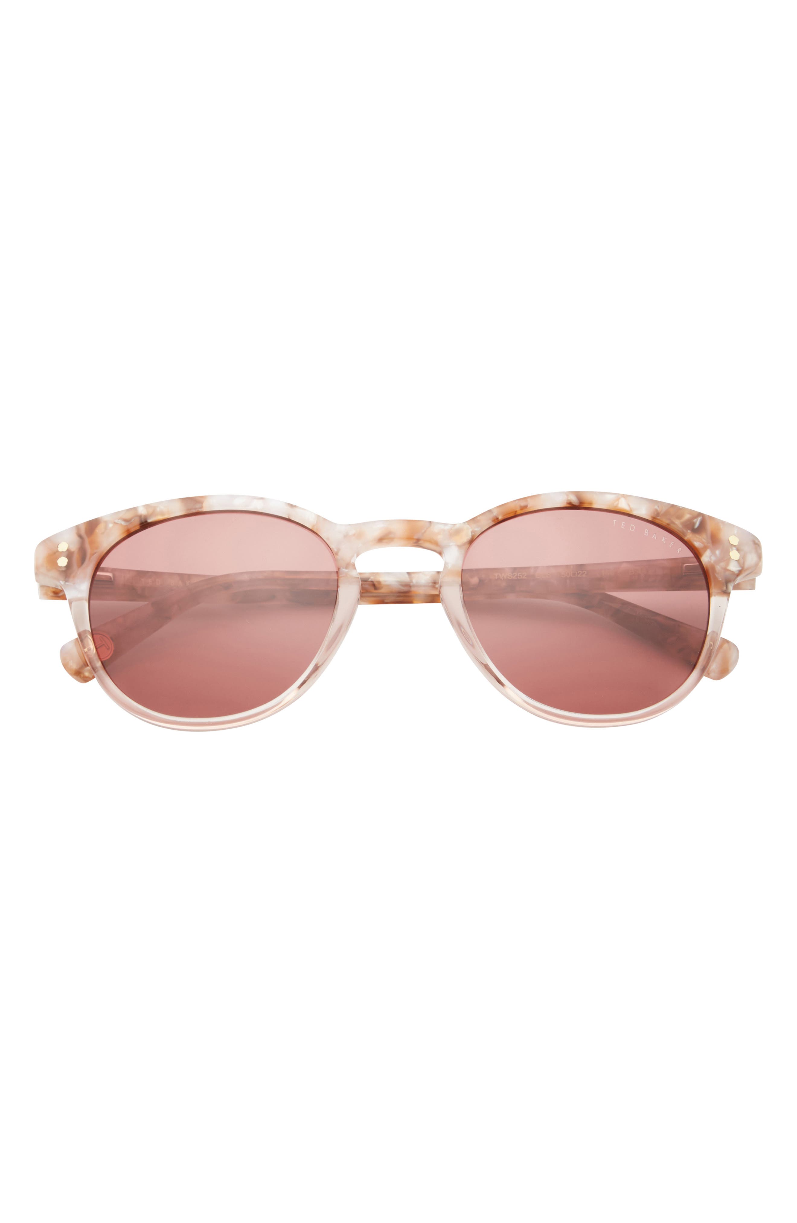Ted Baker London 55mm Round Sunglasses