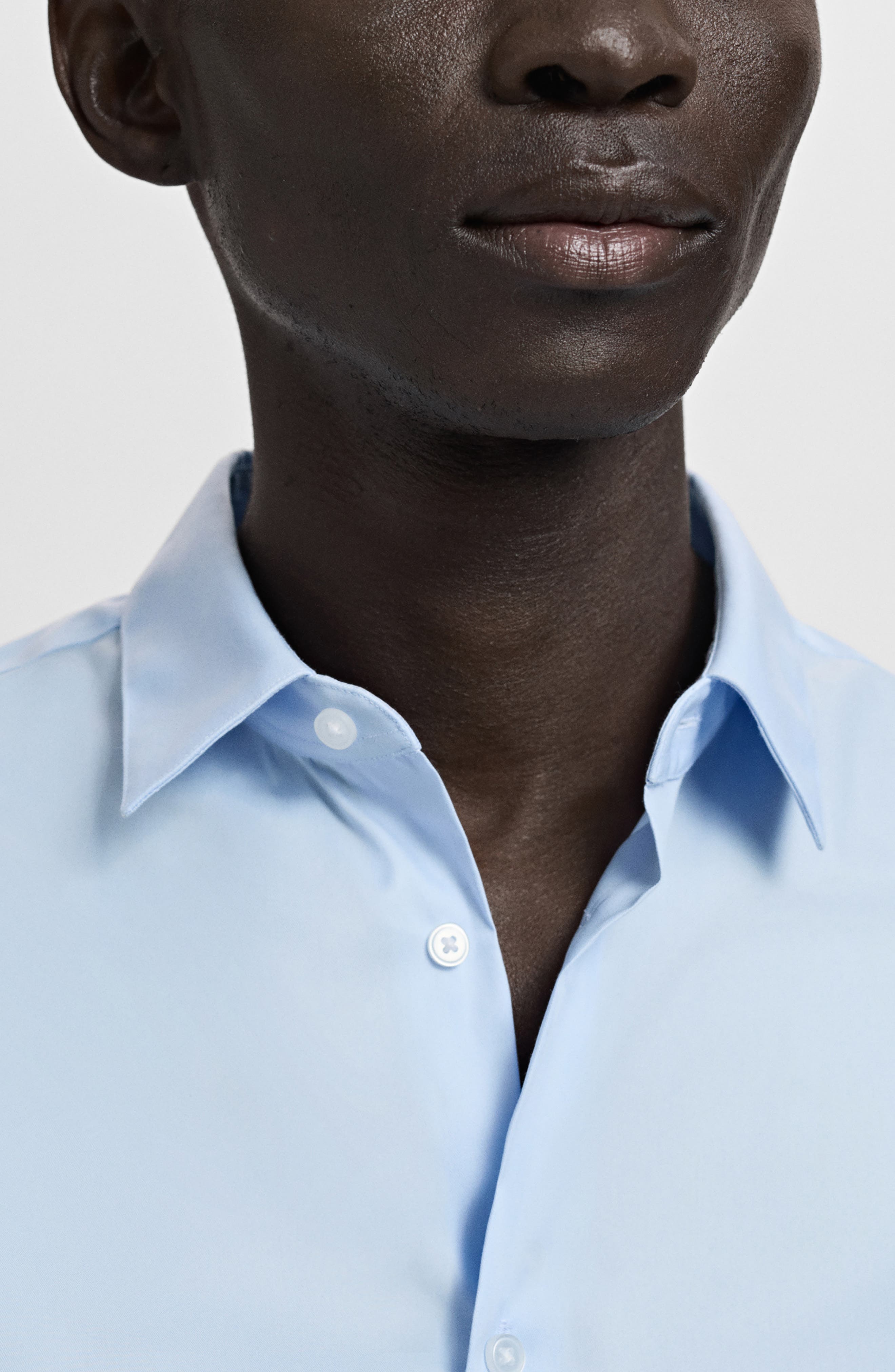Slim Fit Stripe Cotton Button-Up Shirt - image 2