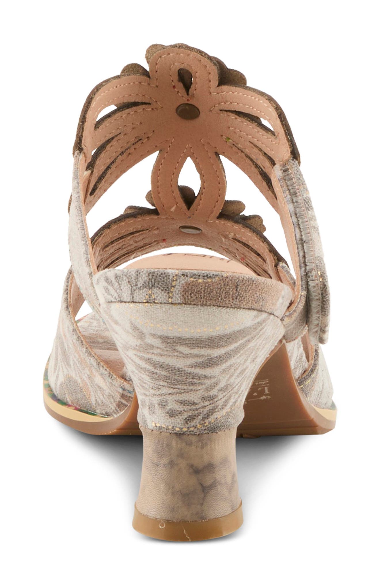 L'Artiste by Spring Step Alania Garden Floral Sandal, Alternate, color, Grey Multi
