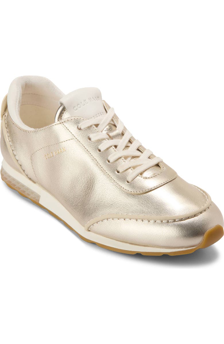 Cole Haan GrandPro LP Runner Energyweave Sneaker, Main, color, Soft Gold Leather