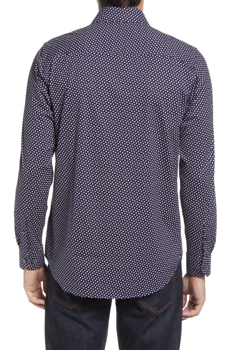 Bugatchi OoohCotton<sup>®</sup> Button-Up Shirt, Alternate, color, 