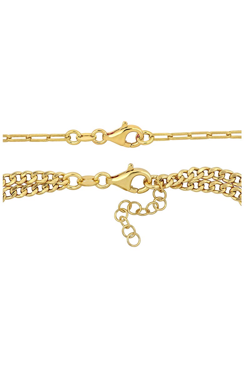Cultured Pearl Bracelet & Necklace Set, Alternate, color, GOLD