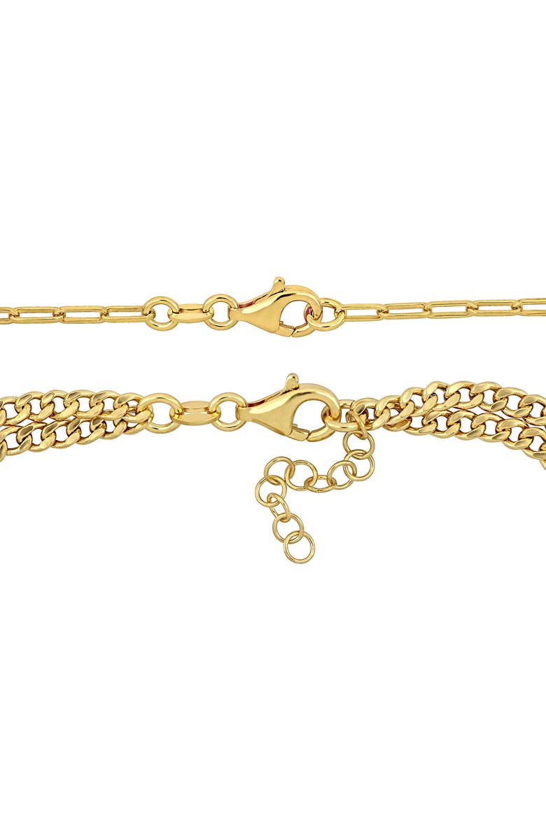 DELMAR Cultured Pearl Bracelet & Necklace Set, Alternate, color, Gold